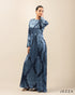 Regal Charm: Brocade Ankle-Length Dress 70821